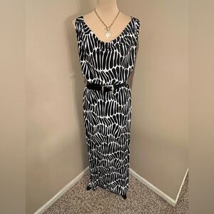 Tommy Bahama Black and White Maxi Dress (no belt),  XL